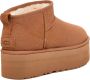 UGG's Bruin Tinten W Classic Ultra Mini Platform Vachtlaarzen Warme Laarzen Dames Cognac - Thumbnail 12