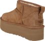 UGG Vachtlaarzen Dames W Classic Ultra Mini Platform Maat: 39 Materiaal: Suède Kleur: Cognac - Thumbnail 13