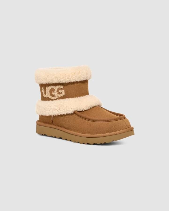 Ugg Stijlvolle Fluffy Winterlaarzen Brown Dames