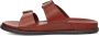 Ugg Wainscott Buckle Sandales voor Heren in Cognac Leather - Thumbnail 3