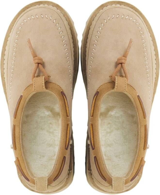 Ugg Suède Enkellaarsjes Zand Beige Dames