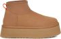 Ugg Klassieke Mini Dipper Puffer Platform Laars Beige Dames - Thumbnail 14