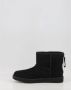 UGG Vachtlaarzen Dames W Classic Mini Logo Zip Maat: 36 Materiaal: Suède Kleur: Zwart - Thumbnail 13