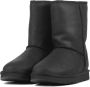 Ugg Classic Short Leather laarzen voor Dames in Black - Thumbnail 3
