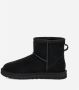 Ugg Dames Classic Mini Side Logo II Boots Zwart - Thumbnail 6