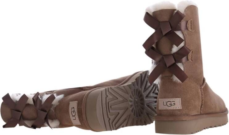 Ugg Winter Bow II Laarzen Waterbestendig Brown Dames