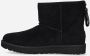 UGG Vachtlaarzen Dames W Classic Mini Logo Zip Maat: 36 Materiaal: Suède Kleur: Zwart - Thumbnail 8