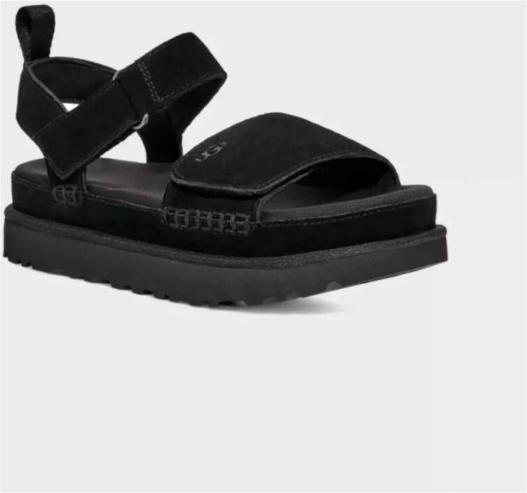 UGG Zwarte Goldenstar Sandalen met Logo
