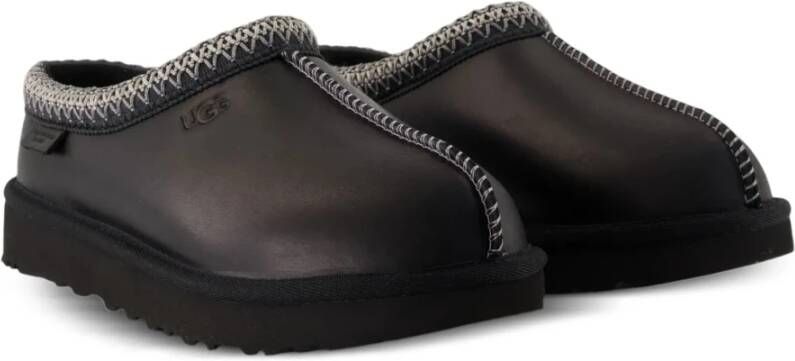 UGG Zwarte Leren Regenlaarzen