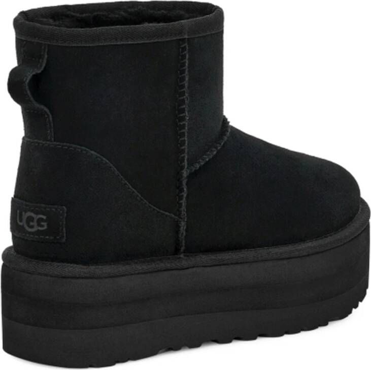 Ugg Zwarte Platform Enkellaarzen Black Dames