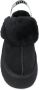 Ugg Zwarte suède en wollen slipper sandaal met 5 cm sleehak Zwart Dames - Thumbnail 6