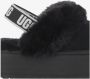 Ugg Zwarte suède en wollen slipper sandaal met 5 cm sleehak Zwart Dames - Thumbnail 10