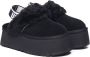 Ugg Zwarte suède en wollen slipper sandaal met 5 cm sleehak Zwart Dames - Thumbnail 5