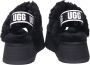 Ugg Zwarte suède en wollen slipper sandaal met 5 cm sleehak Zwart Dames - Thumbnail 13