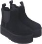 UGG Chelsea Boots Dames W Neumel Platform Chelsea Maat: 43 Materiaal: Suède Kleur: Zwart - Thumbnail 3