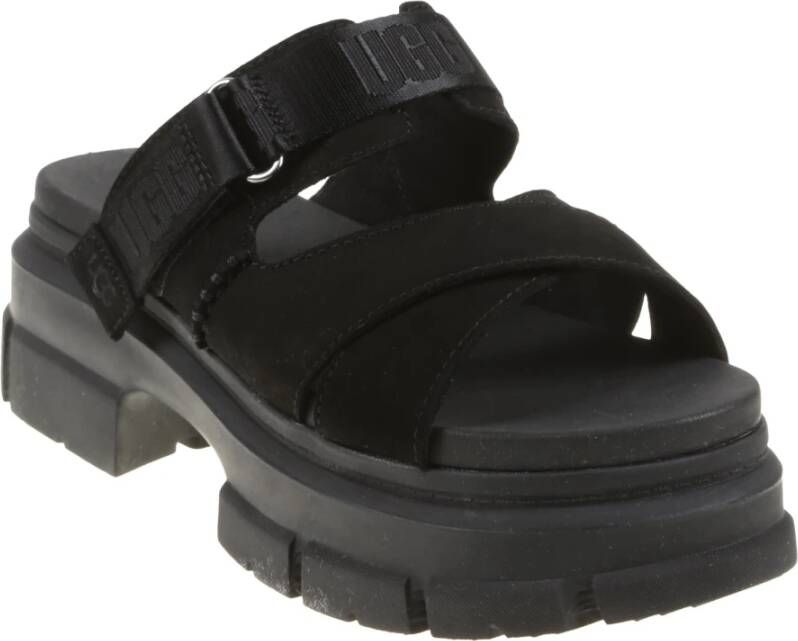 Ugg Zwarte Suède Slide Sandaal Black Dames