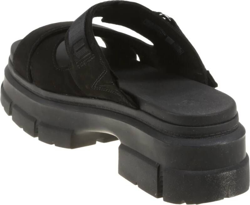 Ugg Zwarte Suède Slide Sandaal Black Dames