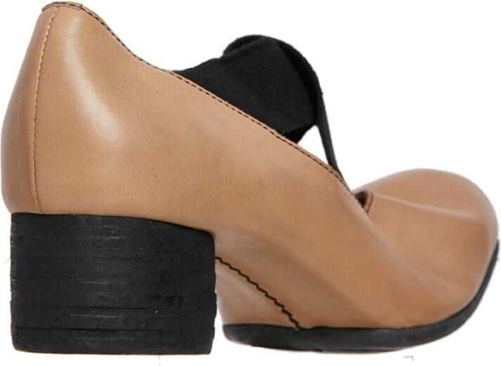 UMA Wang Leren Ballerina Schoenen met Middelhoge Hak