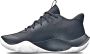 Under Armour Unisex basketbalschoenen Jet '23 Zwart Metalen Goud Metalen Goud 42.5 - Thumbnail 9