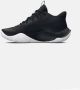 Under Armour Unisex basketbalschoenen Jet '23 Zwart Metalen Goud Metalen Goud 42.5 - Thumbnail 4