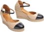 Unisa Beige Casual Leren Espadrilles Beige Dames - Thumbnail 5