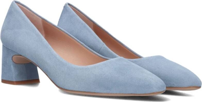 Unisa Klassieke donkerblauwe suède pumps Blue Dames