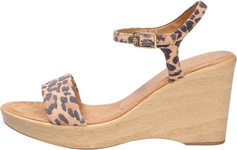 Unisa Comfortabele Nubuck Sandalen met Sleehak