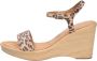 Unisa Comfortabele Nubuck Sandalen met Sleehak - Thumbnail 2