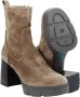 Bruin Tinten Kinton Enkellaarsjes Enkelboots Dames Taupe - Thumbnail 11