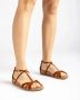 Unisa Flat Sandals Brown Dames - Thumbnail 2