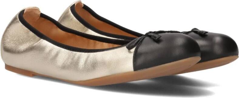 Unisa Zilveren Ballerina's met Strik Gray Dames