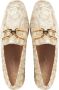 Unisa Instappers Dames Instapschoenen Damesschoenen Suède Baxter print Goud - Thumbnail 9