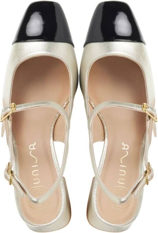 Unisa Gouden Pumps Beige Dames