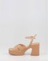 Unisa Beige Hoge Hak Sandalen voor Dames Beige Dames - Thumbnail 3