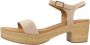 Unisa High Heel Sandals Beige Dames - Thumbnail 5