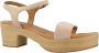 Unisa High Heel Sandals Beige Dames - Thumbnail 7