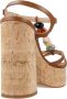 Unisa High Heel Sandals Brown Dames - Thumbnail 5