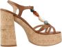 Unisa High Heel Sandals Brown Dames - Thumbnail 11