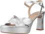 Unisa Onoa sandalette van leer met metallic finish - Thumbnail 25