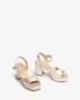 Unisa Odran sandalette van leer met metallic finish - Thumbnail 10