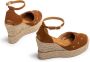 Unisa Kameel Suède Jurk Espadrilles met Hennepzool Brown Dames - Thumbnail 4