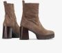 UNISA Enkellaarsjes Dames Kinton Maat: 41 Materiaal: Suède Kleur: Taupe - Thumbnail 11