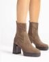 Bruin Tinten Kinton Enkellaarsjes Enkelboots Dames Taupe - Thumbnail 13