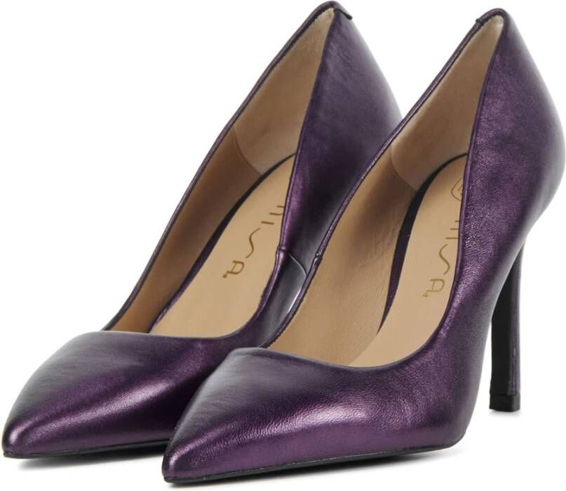 Unisa Paarse Leren Pumps voor Heren Purple Heren