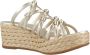 Unisa Platform Wedges Sandalen Yellow Dames - Thumbnail 8