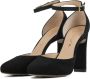 Unisa Pumps Stiletto Dames Damesschoenen Suède Blokhak hoogte 7 cm Paddy Zwart - Thumbnail 4