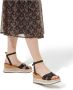 Unisa Sandalen Dames Damesschoenen Leer Plateauhak hoogte 5 7 cm Cadio Zwart - Thumbnail 8