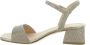 Unisa Metallic Leren Vierkante Zool Sandalen Gray Dames - Thumbnail 9