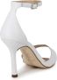 Unisa Verhoog je outfit met witleren hoge hak sandalen White Dames - Thumbnail 4
