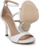 Unisa Verhoog je outfit met witleren hoge hak sandalen White Dames - Thumbnail 5